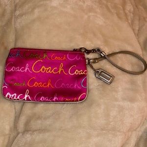 Coach Pink Wristlet